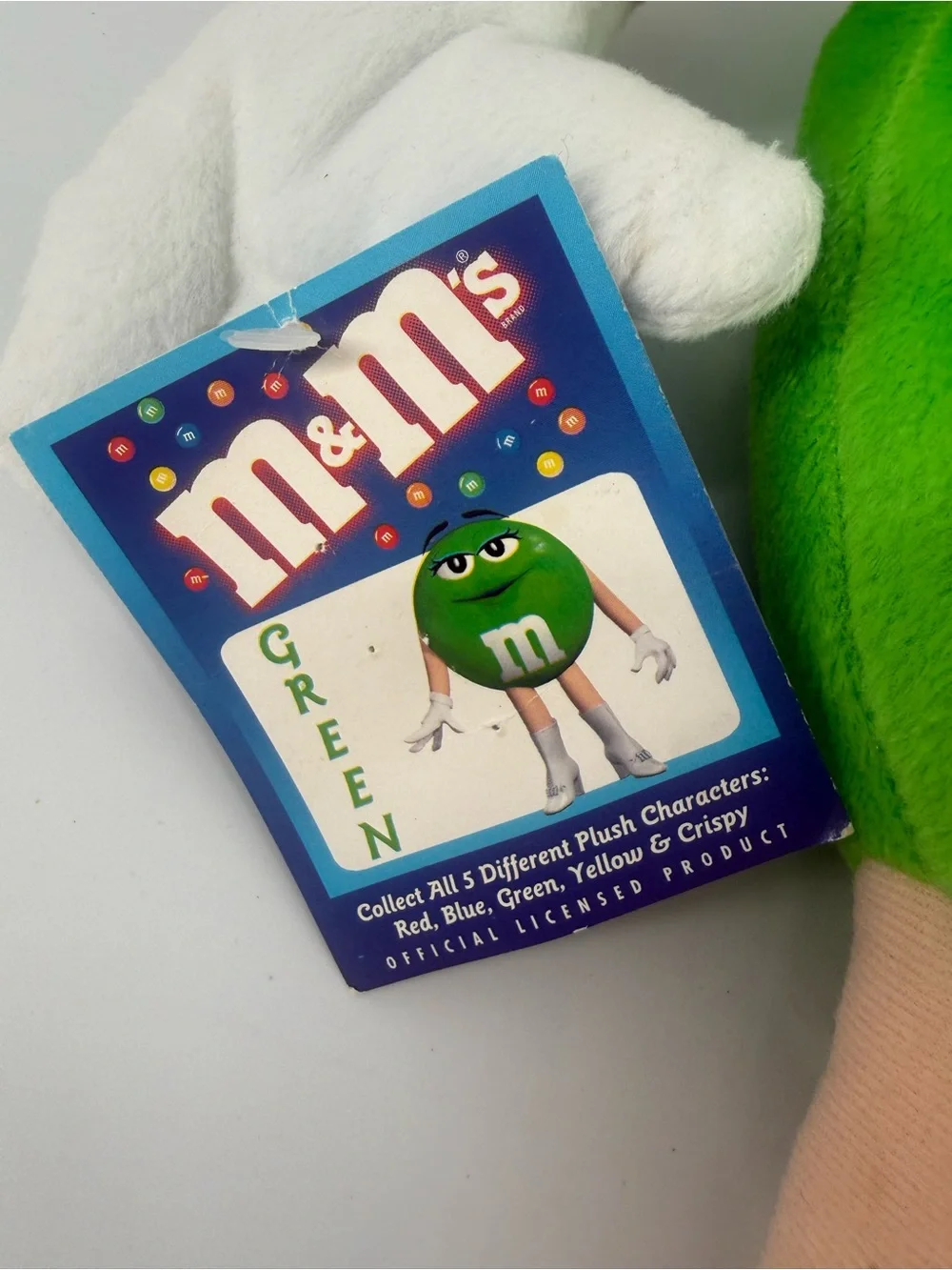 Vintage 2001 Nanco Green M&M Plush 17